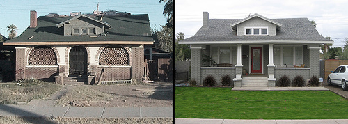 Before and after: 910 E. Pierce St.