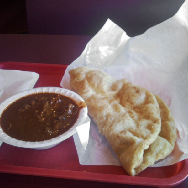 Sips And Grub The Joedd Special At Fry Bread House,Indian Cooking Pan