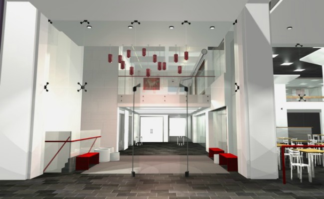 Rendering of Heard Building lobby. Courtesy of Winslow + Partners.