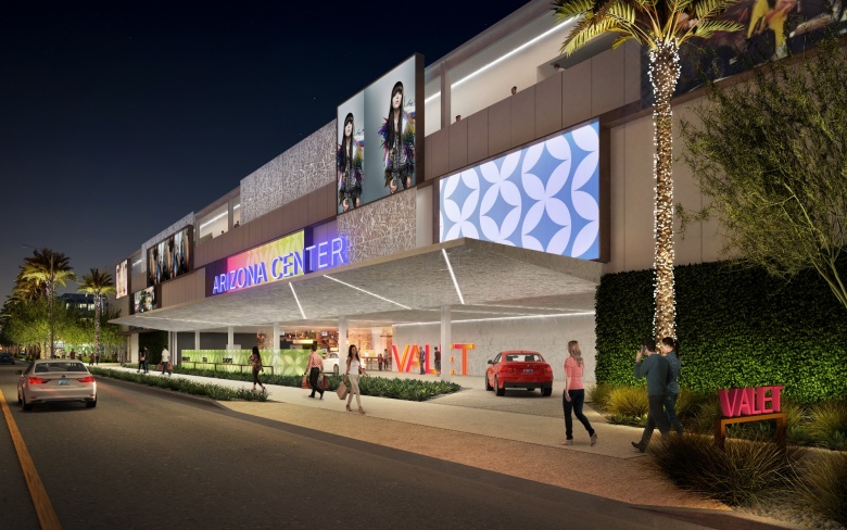 Arizona Center valet rendering.