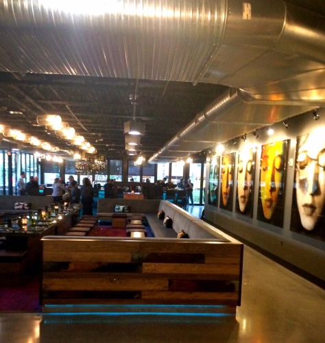 MATCH Cuisine & Cocktails. Art: "Reveries" by Linda Ingraham. Photo: Jackie Young.