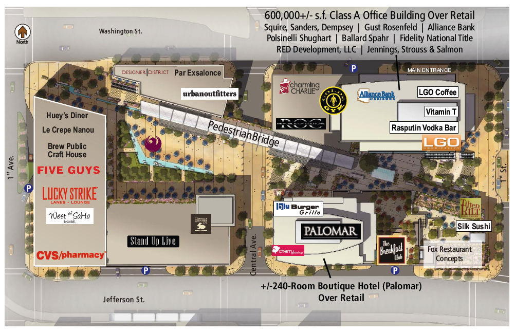 Cityscape Map Downtown Phoenix Journal