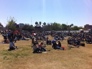 The crowd at the Blues Blast